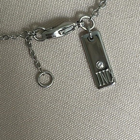 INC Rhinestone Necklace, adjustable clasp - Picture 8 of 13